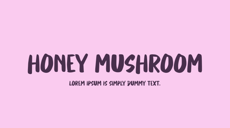 Honey Mushroom Font
