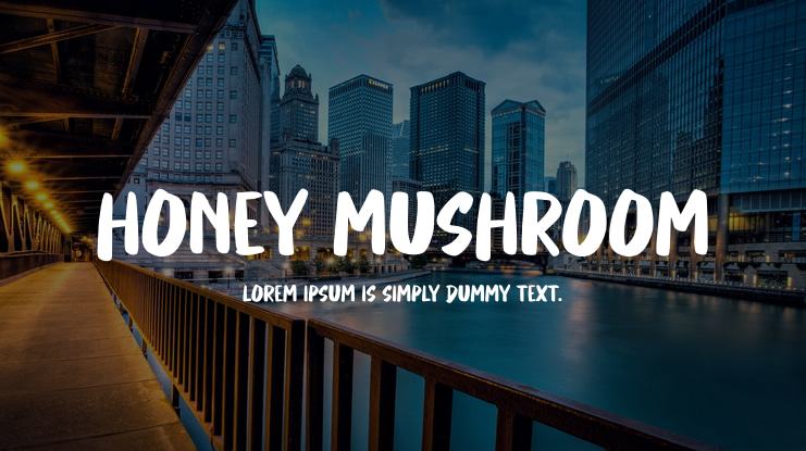Honey Mushroom Font