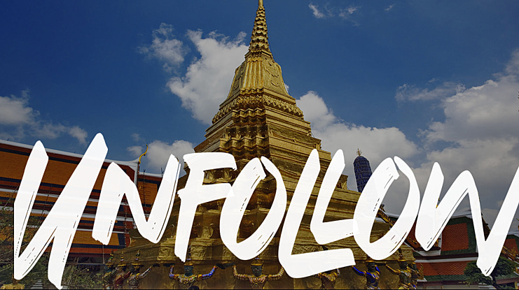 Unfollow Font