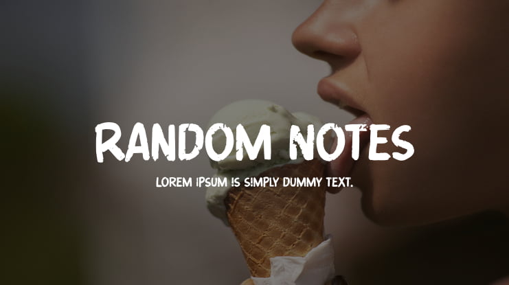 Random Notes Font