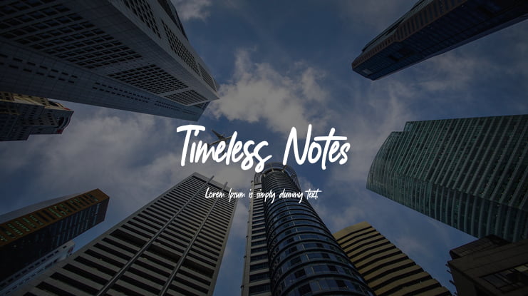 Timeless Notes Font