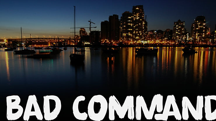 Bad Command Font