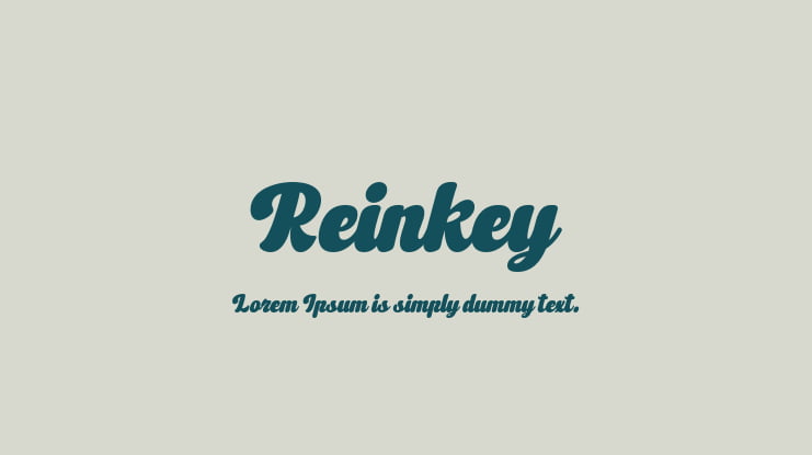 Reinkey Font