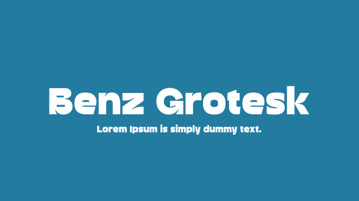 Benz Grotesk Font