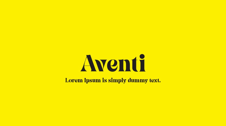 Aventi Font