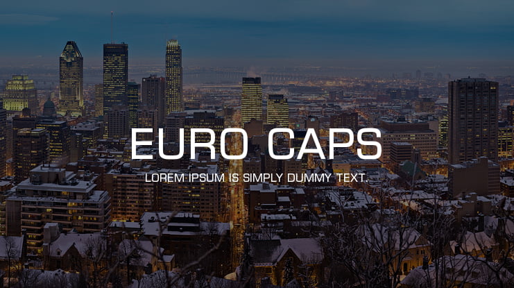 Euro Caps Font