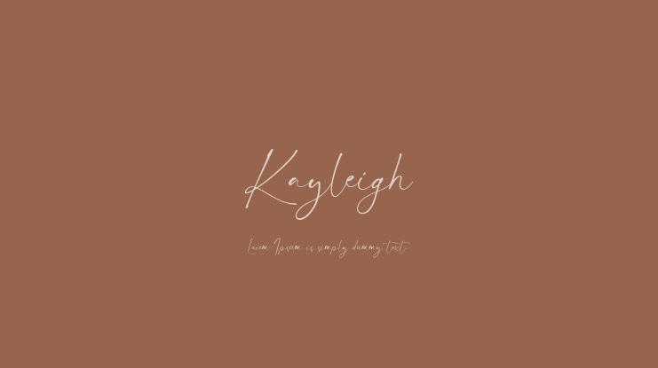 Kayleigh Font