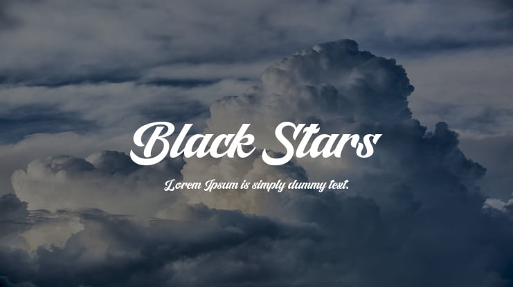 Black Stars Font Family