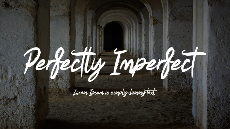 Perfectly Imperfect Font