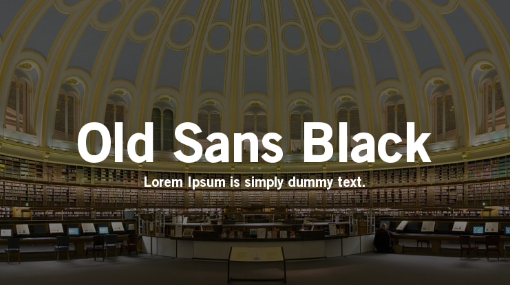 Old Sans Black Font Family