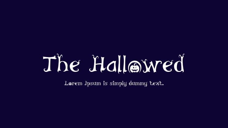 The Hallowed Font Family