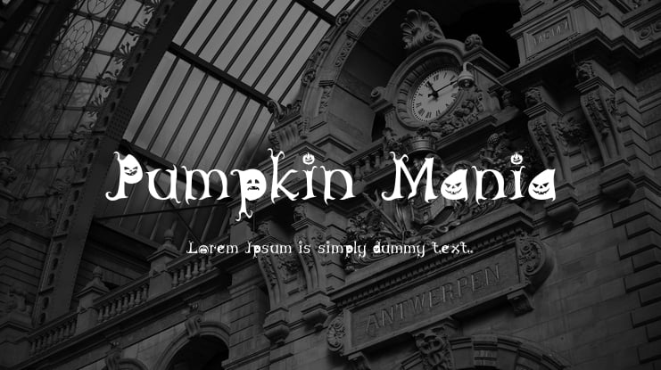 Pumpkin Mania Font Family