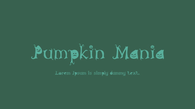 Pumpkin Mania Font Family