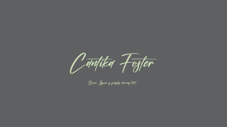 Cantika Foster Font