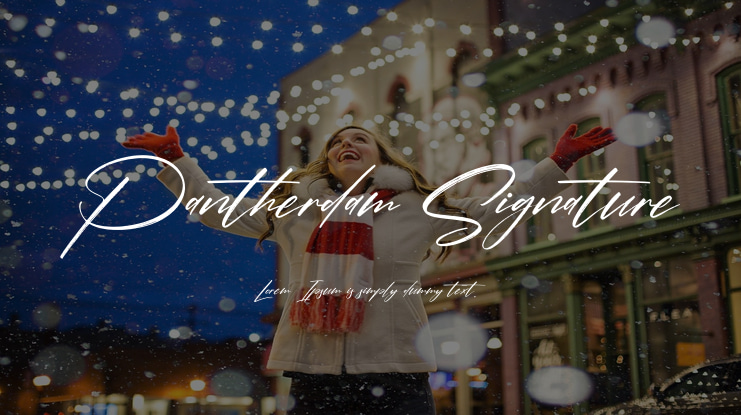 Pantherdam Signature Font