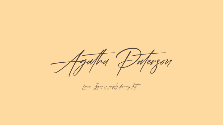 Agatha Paterson Font