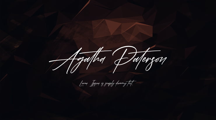 Agatha Paterson Font