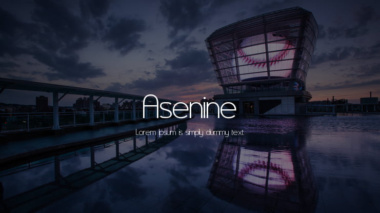 Asenine Font Family