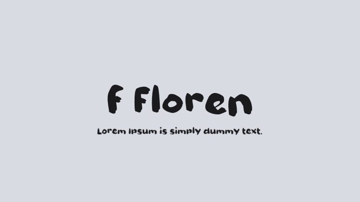 f Floren Font