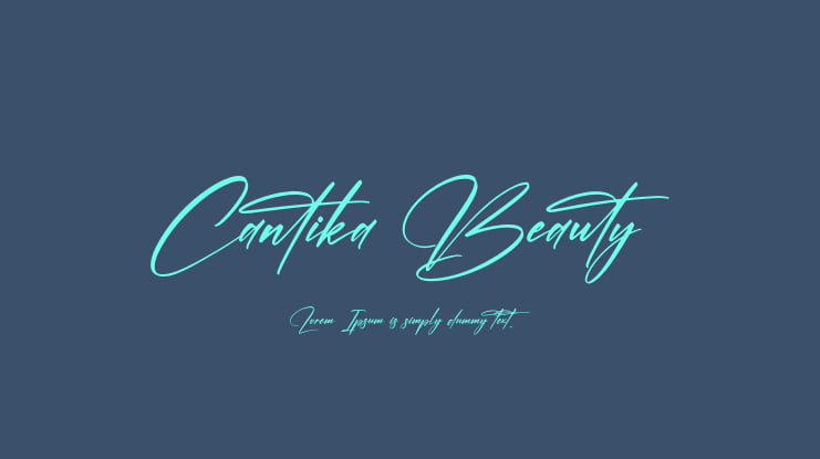 Cantika Beauty Font