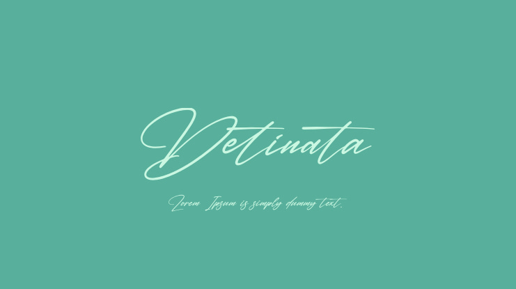 Detinata Font
