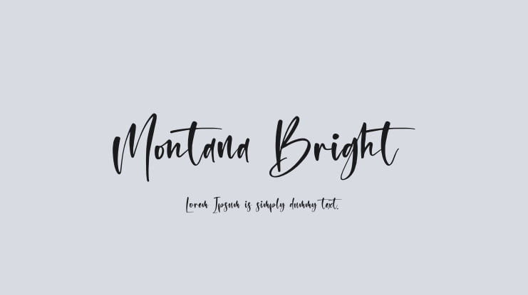 Montana Bright Font