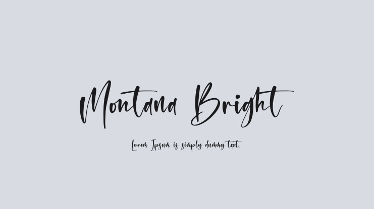Montana Bright Font