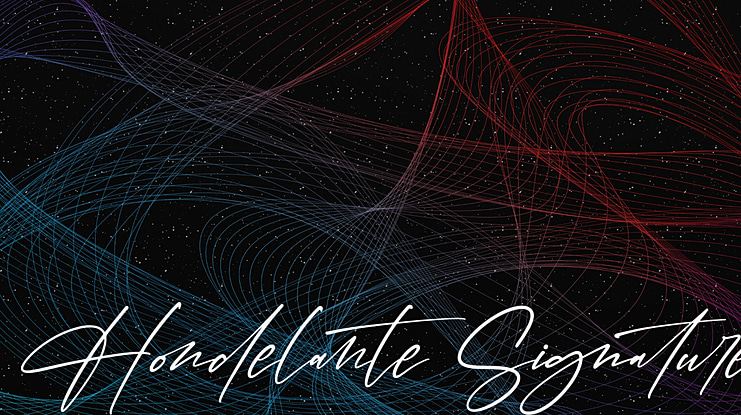 Hondelante Signature Font