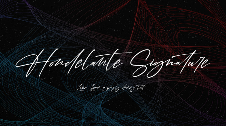 Hondelante Signature Font
