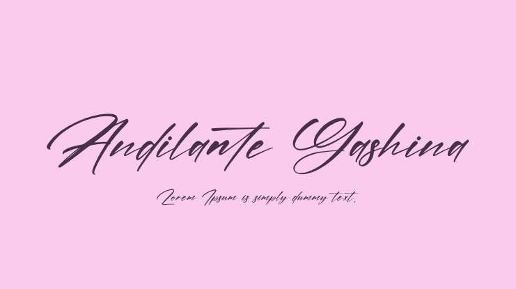Andilante Gashina Font