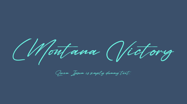 Montana Victory Font