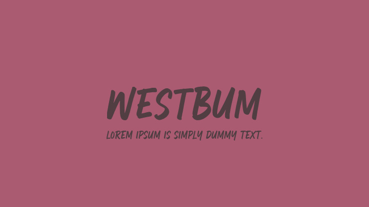Westbum Font