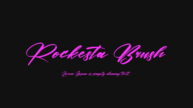 Rockesta Brush Font