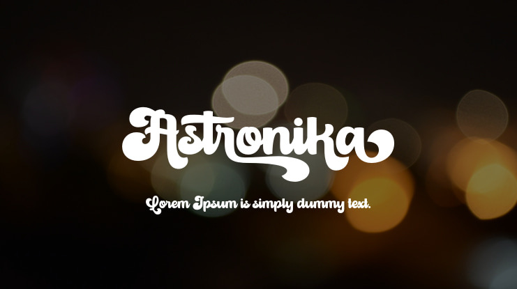 Astronika Font