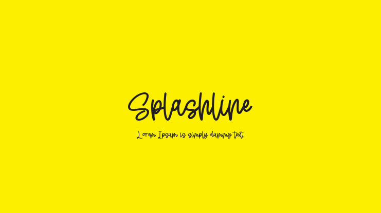 Splashline Font