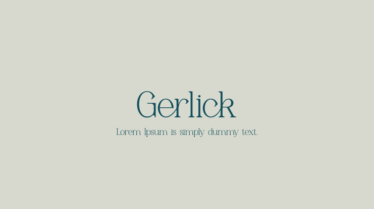 Gerlick Font