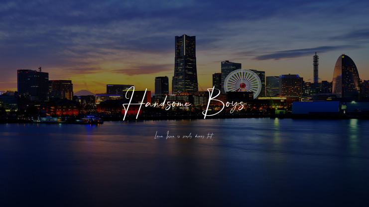 Handsome Boys Font