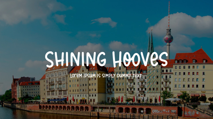Shining Hooves Font