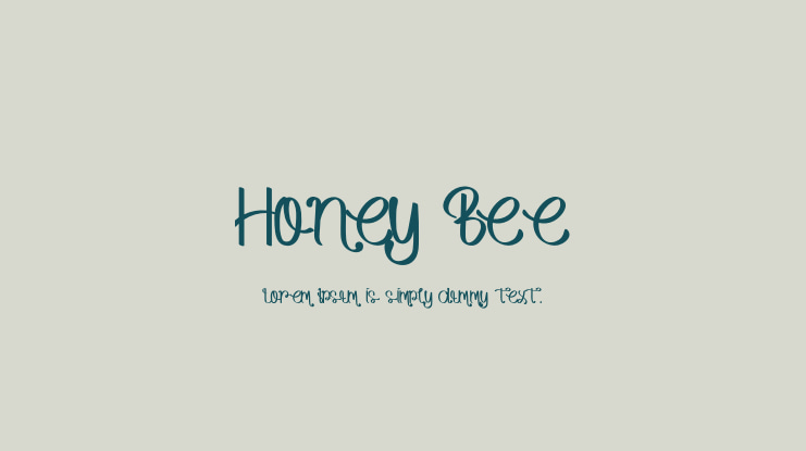 Honey Bee Font