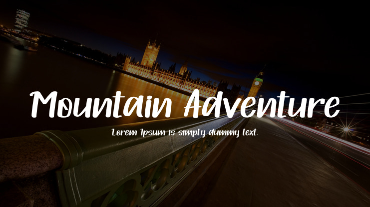 Mountain Adventure Font