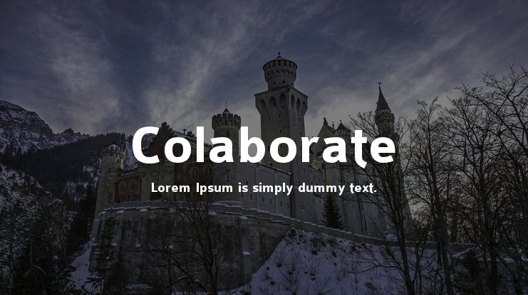 Colaborate Font Family