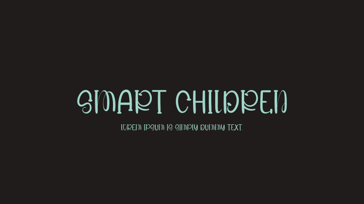 Smart Children Font