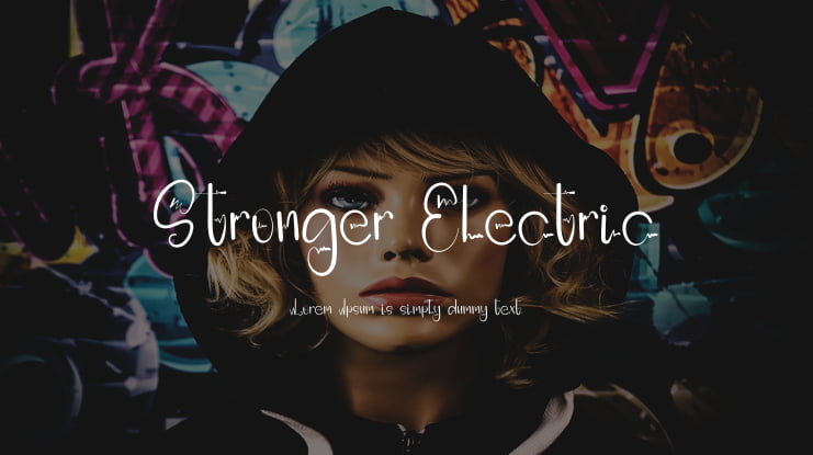 Stronger Electric Font