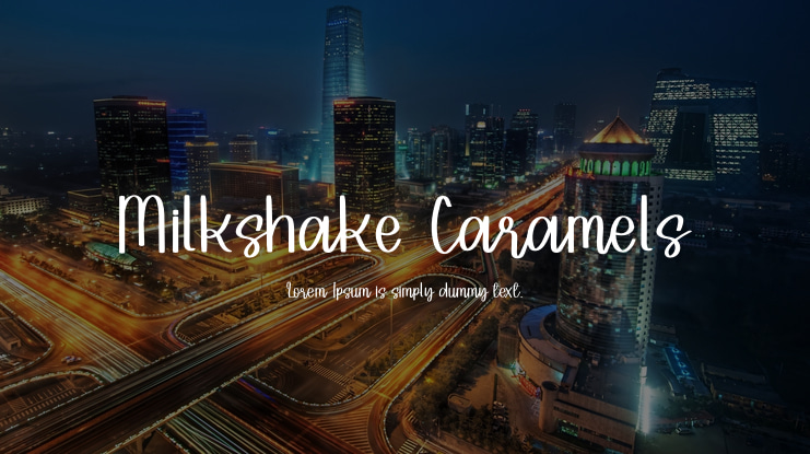 Milkshake Caramels Font