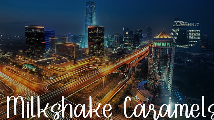 Milkshake Caramels Font