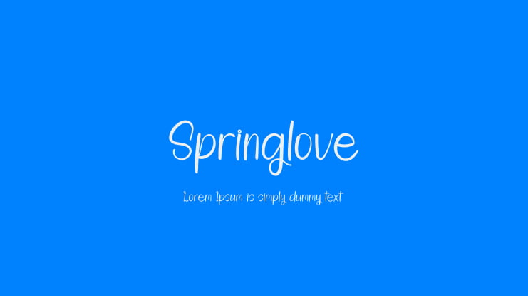 Springlove Font