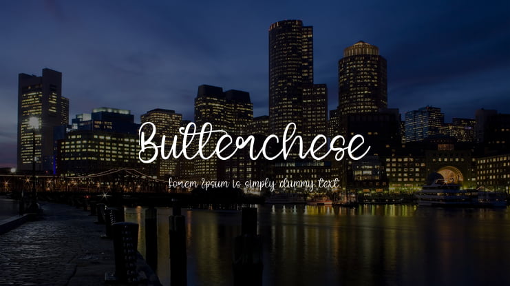 Butterchese Font