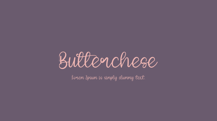 Butterchese Font