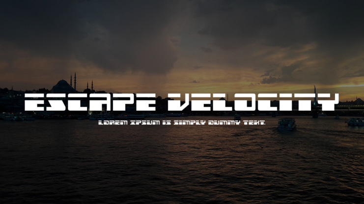Escape Velocity Font Family