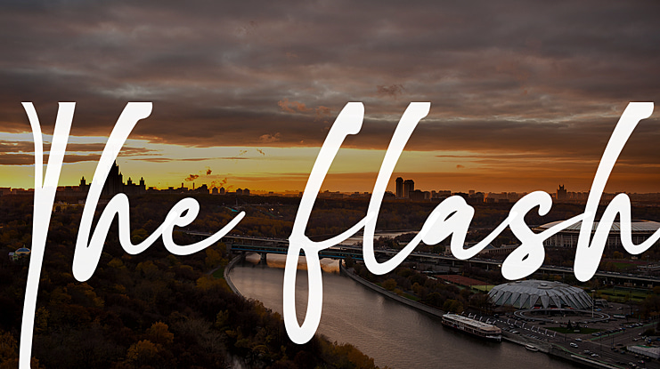 The flash Font